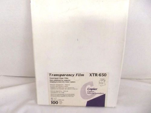 XTR-650 Transparency Film Unstriped Clear Film 8 1/2&#034; x 11&#034; 216mm x 279mm