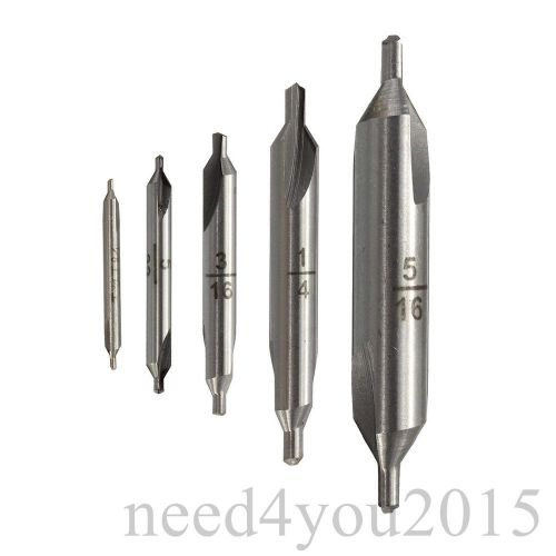 60° hss center spotting drill bits combined countersink kit high speed steel #pu for sale