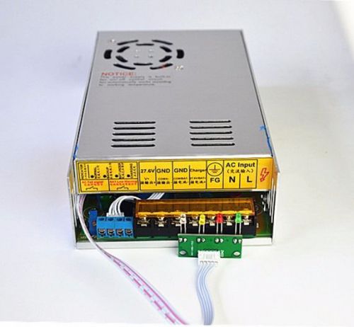 27v 15a sw power supply w/ battery backup cctv security ups 24v charge manage for sale