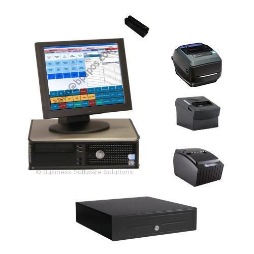 Restaurant delivery complete pos system w label printer for sale