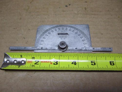 GENERAL HARDWARE NO. 19 STAINLESS STEEL PROTRACTOR