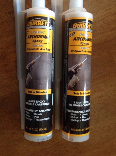 Lot Of 2 - QUIKRETE 8.6-oz Fast Set Anchoring Epoxy 8620-30