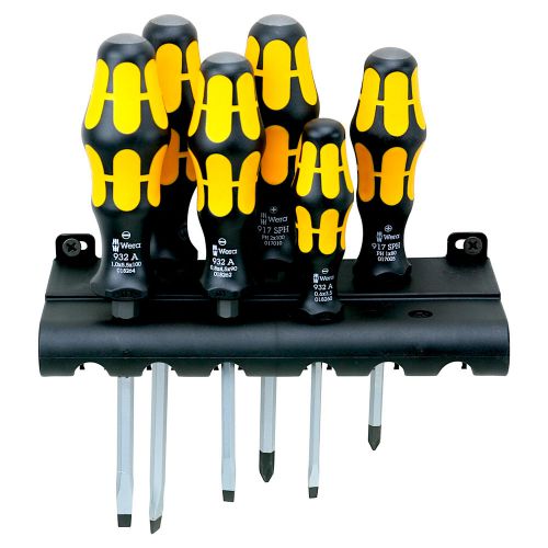 Wera kraftform plus slotted/phillips screwdriver set + rack for sale
