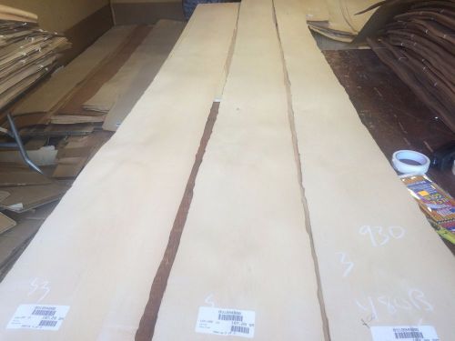 Wood Maple  Veneer  114x7,9,11,  total 3 pcs RAW VENEER  1/46 N930..