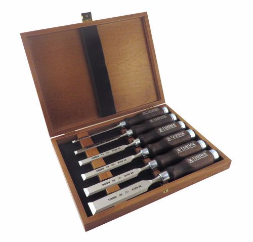 Narex (Made in Czech Republic) 6 Pc Chisel Set in Wooden Presentation Box 853053
