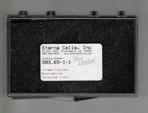 Spectrophotometer Flow Starna Cell Type 583.65 10 mm Threaded Connectors New