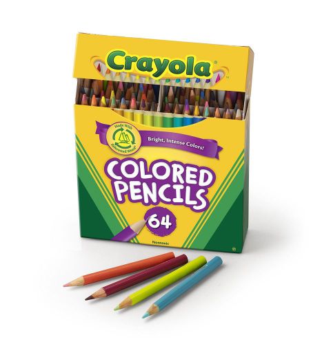 Crayola 64 Ct Short Colored Pencils Kids Choice Colors