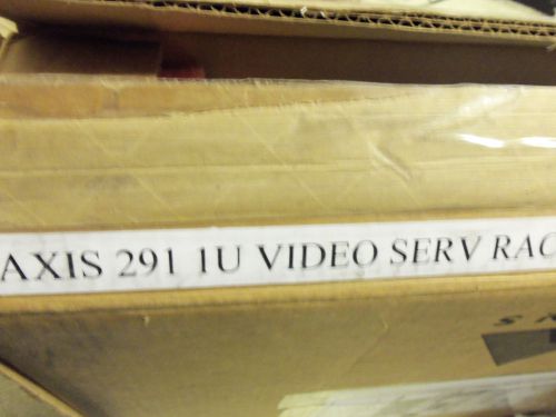 Axis 291 1U Video Server Rack Ethernet Empty w/o cards 0257-004 new but dented