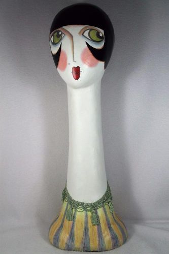 Faboo Decorative Mannequin Head &#039;Lily&#039; 24.5&#034; Tall Vintage Display Figurine NIB