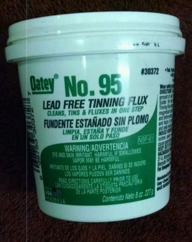 8 pack - New Oatey 30372 No. 95 Tinning Flux Lead Free 8 Ounce
