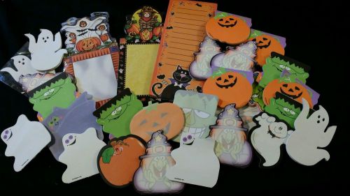 lot halloween ghost pumpkin bat witch notepads memo pads post it stationery