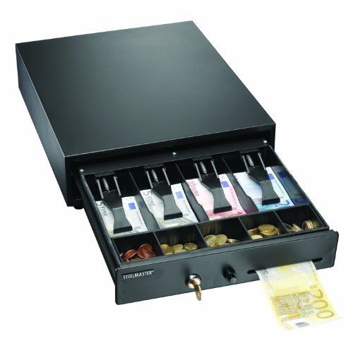 Steelmaster 1046 compact steel cash drawer with disc tumbler lock, includes 2 for sale