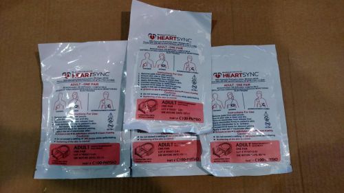 Lot of 5 Zoll HeartSync C100-Physio Electrodes Pads Adult Monophasic Biphasic