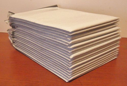 20 Self Sealing White Plastic Padded 8 1/2&#034; x 11&#034; Mailers Mailing Envelopes