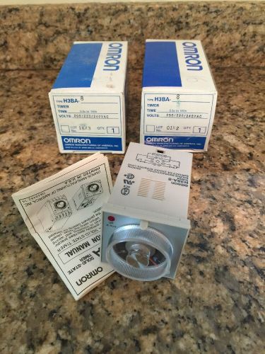 NEW Omron H3BA-8 Timer , LOT OF 2