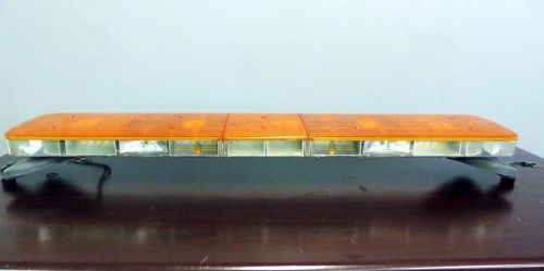 Amber federal signal 52&#034; led lightbar light bar tow truck snow plow security for sale