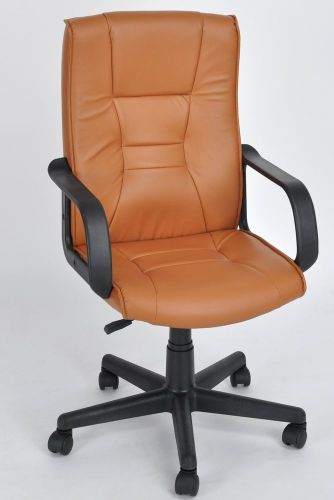 Homycasa Ergonomic Pu Leather Mid-back Office Task Executive Computer Desk Chair