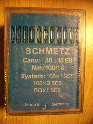 87 pc SCHMETZ sewing machine needles 108x1 SES 108x3 SES BQx1 SES Nm 100/16