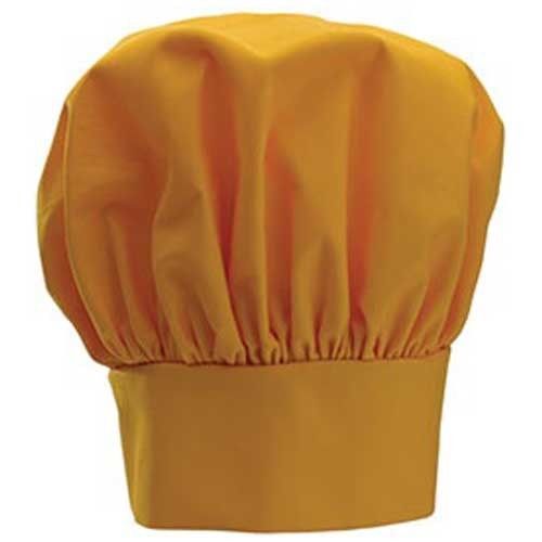 Winco CH-13YL Chef Hat, 13 in., Velcro Closure, Yellow