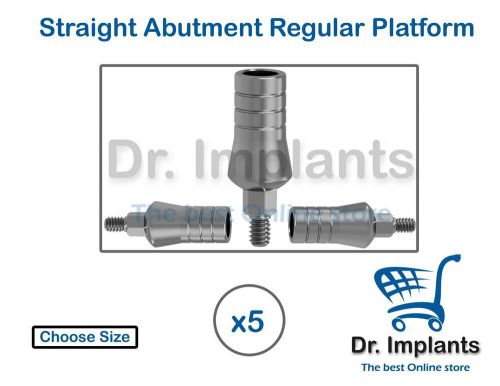 X 5 Straight Abutment Original Regular Platform For Dental Implant Dentist Lab