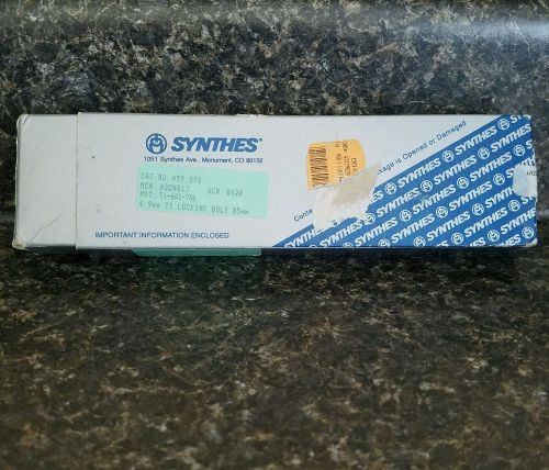 SYNTHES 4.9 mm TI locking bolt 85mm 459.85S