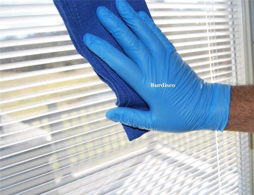 1000 blue disposable powder free nitrile exam medical gloves 3.5 mil-case of lge for sale