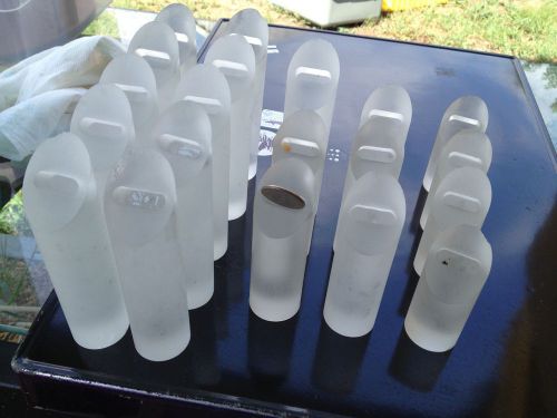 LOT (20) FROSTED ACRYLIC RING STANDS DISPLAY STANDS **FREE SHIPPING**