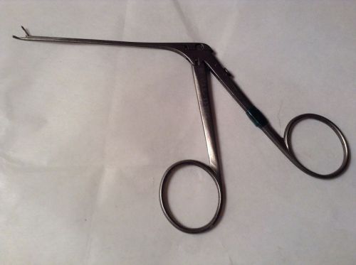 RICHARDS OTOLOGY R 13-1025 CUPPED CURVED FORCEPS 4MM QTY 1 VERY GOOD CONDITIO