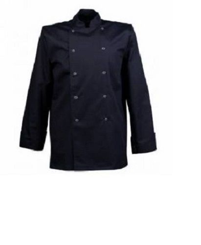 CHEF JACKET, BLACK BANQUET COAT, EXECUTIVE, BRAND NEW RESTAURANT CLOTHING, INS10