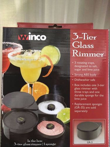 Winco 3-Tier Glass Rimmer NIB