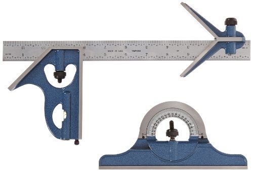 Fowler 52-385-012 Steel Combination Square Set Includes with Baked Blue Enamel