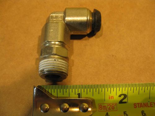 Parker C63PB10-3/8 Prestolok 10mm X 3/8” BSPT Swivel Elbow Brass Push To Connect