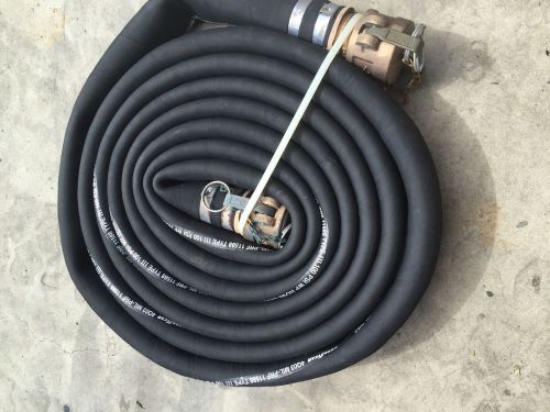 2&#034; x 25&#039; Water / Fuel Transfer &amp; Discharge Hose - w/M &amp; F Brass Camlock Fittings