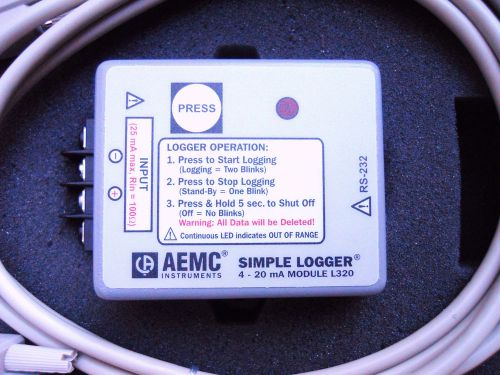 AEMC Simple Logger L320 DC Current (4-20mA DC Input) New In Box