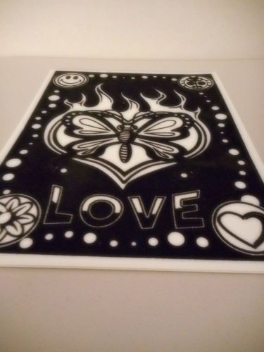 Ready to Color Velvet Folder, Really Cute Love Design with Butterfly