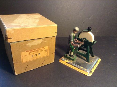 Antique Steam Engine Toy Accessory Animated Man/Grinder w/Box Fleischmann No 235