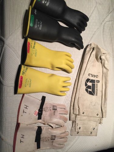 Set of salisbury class 3 three protective glove for sale
