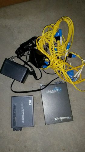 Fiber media converter cables