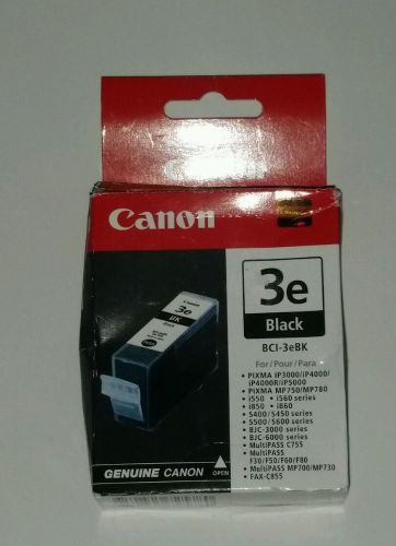 Canon 3e Black Ink Cartridge - OEM Product - MPN# BCI-3eBK - NEW