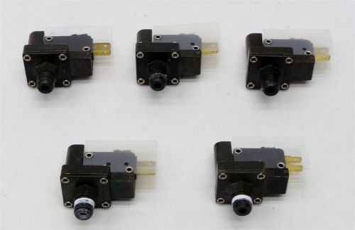 Lot 5 micro pneumatic logic mpl-808-50 psi x07551 snap action vacuum switch for sale