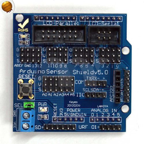 Sensor Shield V5.0 for Arduino UNO MEGA Digital Analog Module Servo Motor