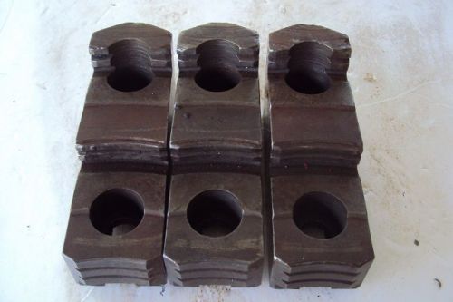 Set of 3 bison steel 4&#034; chuck jaws lathe 0422 for sale