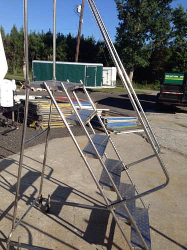 Ballymore stainless steel ladder 6 step, 5&#039; 8 foot rail for sale