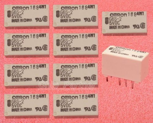 10pcs 5v relay g6s-2-5vdc 2a 250vac/dc220v 8pin for omron relay high quality for sale