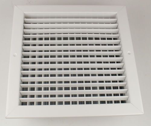 Titus white finish steel double deflection supply grille 3/4&#034; 12x12&#034; 300rl nib for sale