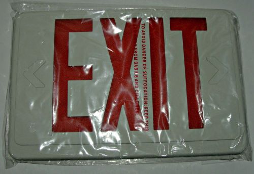 Red led exit sign,  new in box for sale