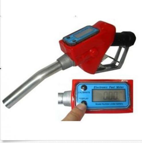 Fuel gasoline diesel petrol oil delivery gun nozzle dispenser with flow meter for sale