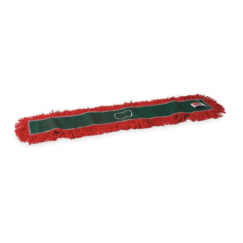 Red / green custodian broom dust mop head 48&#034; x 5&#034; usa rubbermaid j748 (atop) for sale