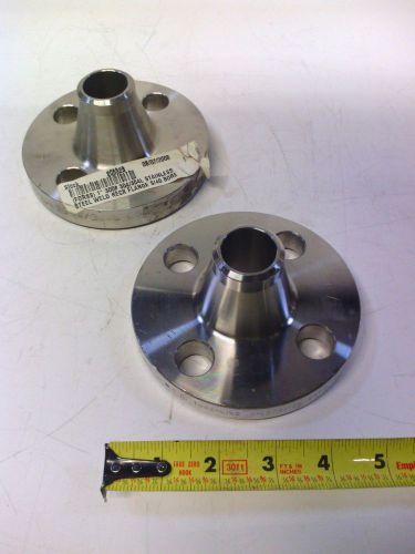 Forged Stainless Steel 1&#034;  300# 304/304L Weld Neck Flange S/40 Bore, Lot of 2