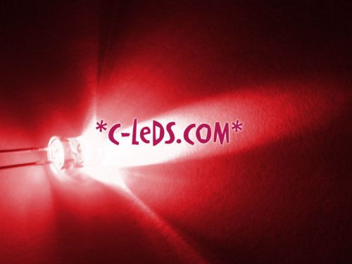 5mm Round Top Clear Lens Red 13000 Mcd LED w 200 Ohm Res (Pack of 30)